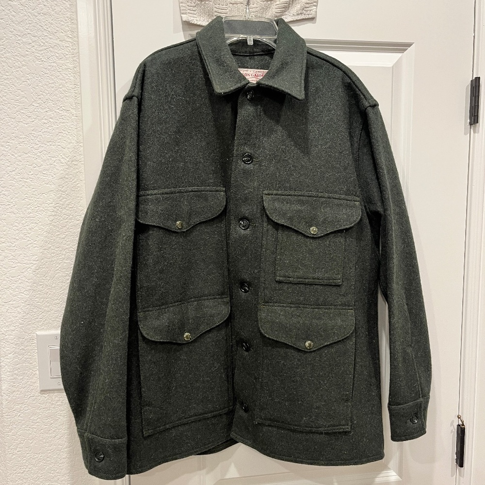 Filson mackinaw wool cruiser jacket men’s sz 42